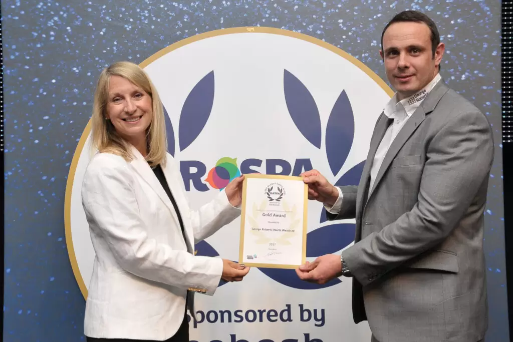 George Roberts wins the RoSPA Gold Award