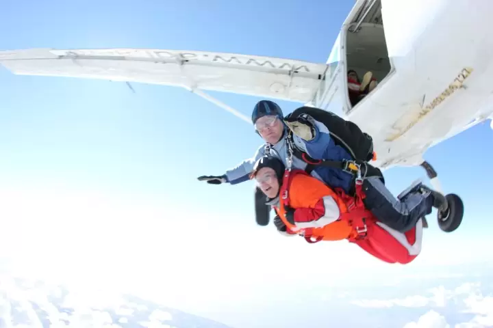 Charity sky dive jump